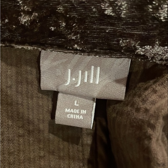 Vintage J.Jill Wide Wale Corduroy Velvet Chore Jacket Coat Chocolate Brown - Picture 10 of 11